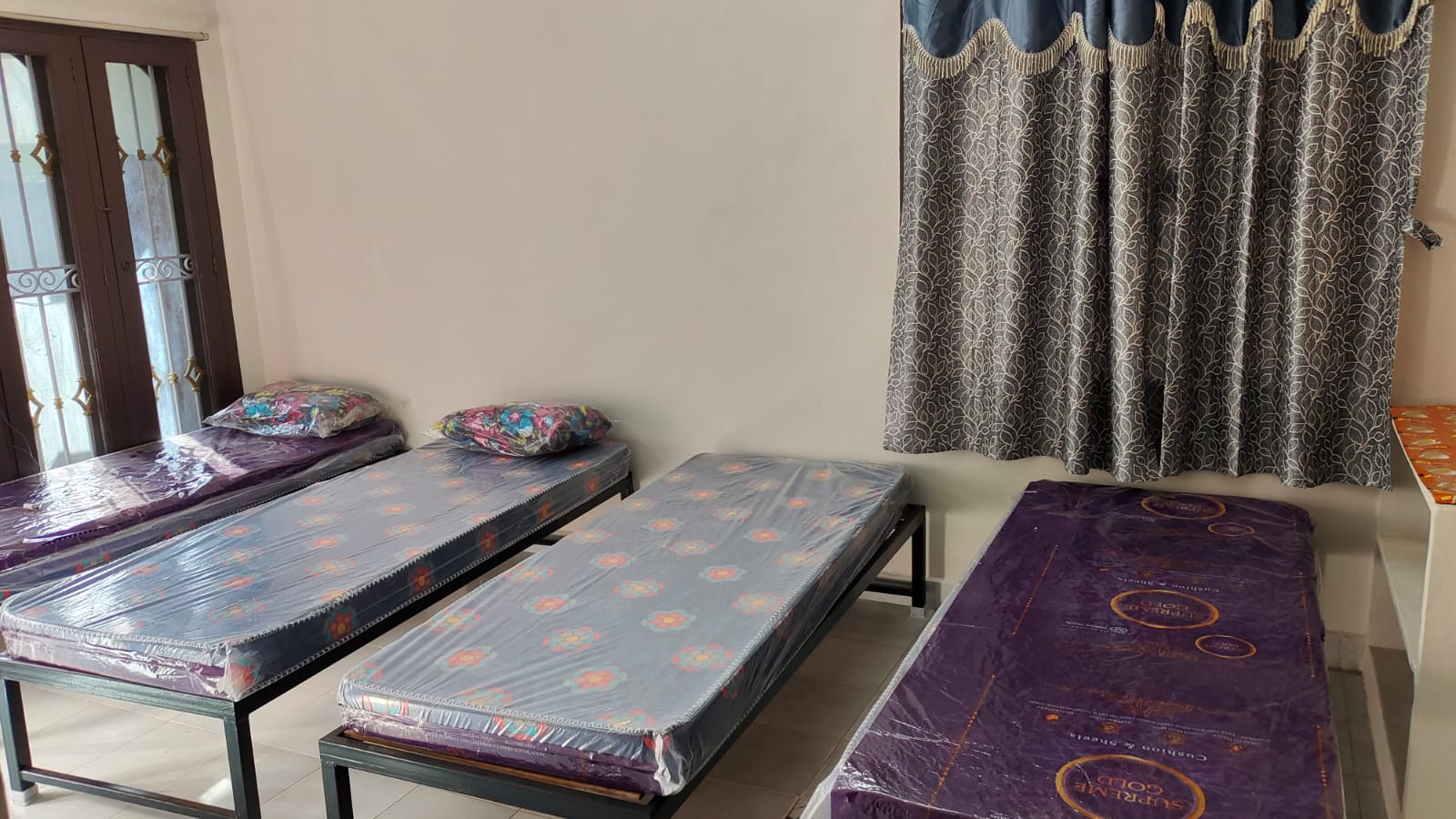 4-sharing room at Nila's Womens Hostel, Katpadi, Vellore
